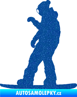 Samolepka Snowboard 028 levá Ultra Metalic modrá