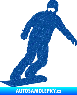 Samolepka Snowboard 029 levá Ultra Metalic modrá