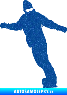 Samolepka Snowboard 031 pravá Ultra Metalic modrá