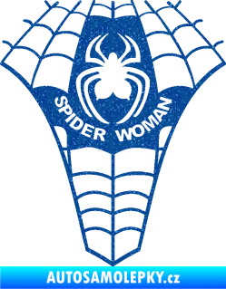 Samolepka Spider woman pavoučí žena Ultra Metalic modrá