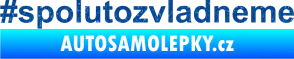 Samolepka #spolutozvladneme Ultra Metalic modrá