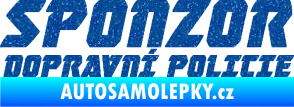 Samolepka Sponzor dopravní policie 002 Ultra Metalic modrá