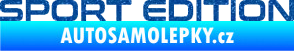 Samolepka Sport edition 006 nápis Ultra Metalic modrá