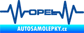 Samolepka Srdeční tep 029 Opel Ultra Metalic modrá