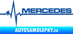 Samolepka Srdeční tep 035 pravá mercedes Ultra Metalic modrá