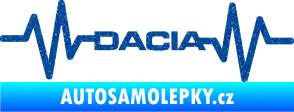 Samolepka Srdeční tep 044 levá Dacia Ultra Metalic modrá