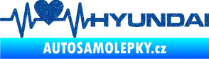 Samolepka Srdeční tep 046 pravá Hyundai Ultra Metalic modrá