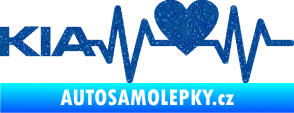 Samolepka Srdeční tep 048 levá Kia Ultra Metalic modrá