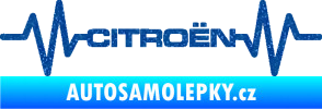 Samolepka Srdeční tep 057 Citroen Ultra Metalic modrá