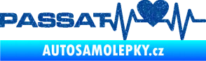 Samolepka Srdeční tep 077 levá Volkswagen Passat Ultra Metalic modrá