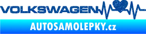 Samolepka Srdeční tep 078 levá Volkswagen Ultra Metalic modrá