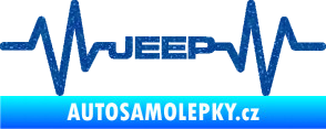 Samolepka Srdeční tep 081 Jeep Ultra Metalic modrá