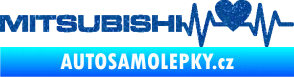 Samolepka Srdeční tep 082 levá Mitsubishi Ultra Metalic modrá