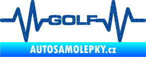 Samolepka Srdeční tep 085 Volkswagen Golf Ultra Metalic modrá