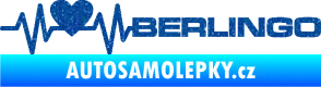 Samolepka Srdeční tep 092 pravá Berlingo Citroen Ultra Metalic modrá