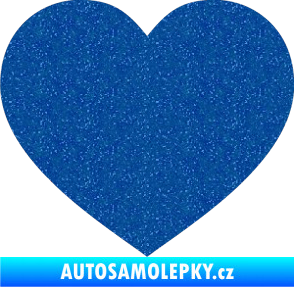 Samolepka Srdíčko 002 Ultra Metalic modrá