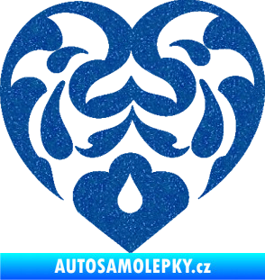 Samolepka Srdíčko 007 Ultra Metalic modrá