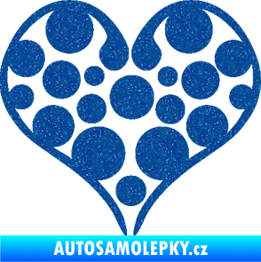 Samolepka Srdíčko 008 Ultra Metalic modrá