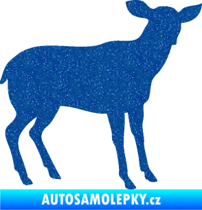Samolepka Srna 001 pravá Ultra Metalic modrá