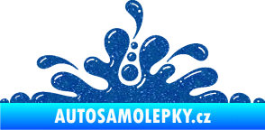 Samolepka Stékající skvrna 003 levá kaňka Ultra Metalic modrá