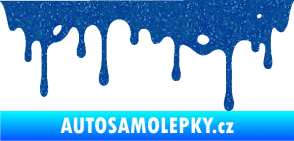 Samolepka Stékající skvrna 004 pravá Ultra Metalic modrá
