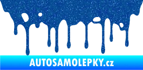Samolepka Stékající skvrna 005 pravá Ultra Metalic modrá