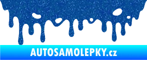 Samolepka Stékající skvrna 006 levá Ultra Metalic modrá