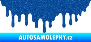 Samolepka Stékající skvrna 007 levá Ultra Metalic modrá
