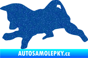Samolepka Štěňátko 002 levá německý ovčák Ultra Metalic modrá