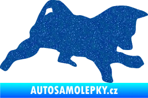 Samolepka Štěňátko 002 pravá německý ovčák Ultra Metalic modrá