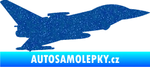 Samolepka Stíhací letoun 002 pravá Ultra Metalic modrá