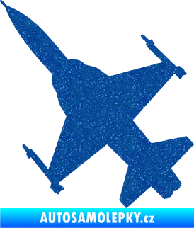 Samolepka Stíhací letoun 003 levá Ultra Metalic modrá