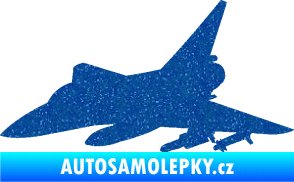 Samolepka Stíhací letoun 005 levá Ultra Metalic modrá