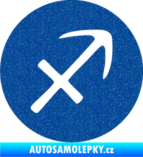 Samolepka Střelec 001 - horoskop Ultra Metalic modrá