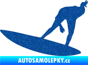 Samolepka Surfař 001 levá Ultra Metalic modrá