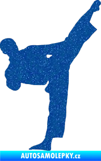 Samolepka Taekwondo 002 pravá Ultra Metalic modrá