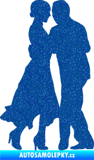 Samolepka Tanec 012 pravá tango Ultra Metalic modrá