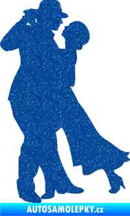 Samolepka Tanec 013 levá tango  Ultra Metalic modrá