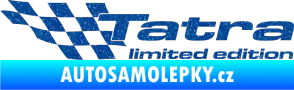 Samolepka Tatra limited edition levá Ultra Metalic modrá
