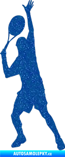 Samolepka Tenista 008 levá Ultra Metalic modrá