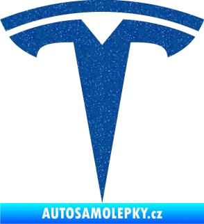Samolepka Tesla - znak Ultra Metalic modrá