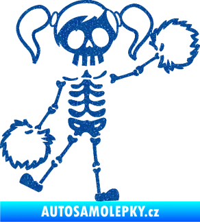 Samolepka The Bone Family Holka Ultra Metalic modrá