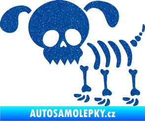 Samolepka The Bone Family Pejsek Ultra Metalic modrá