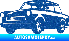 Samolepka Trabant karikatura levá Ultra Metalic modrá