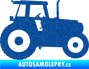 Samolepka Traktor 001 pravá Ultra Metalic modrá