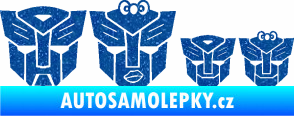Samolepka Transformers 001 rodinka v autě Ultra Metalic modrá