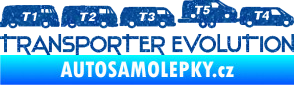 Samolepka Transporter evolution - pravá Ultra Metalic modrá