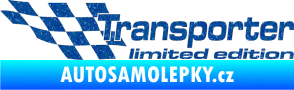 Samolepka Transporter limited edition levá Ultra Metalic modrá