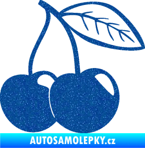 Samolepka Třešně 003 pravá Ultra Metalic modrá