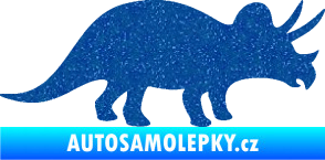 Samolepka Triceratops 001 pravá Ultra Metalic modrá